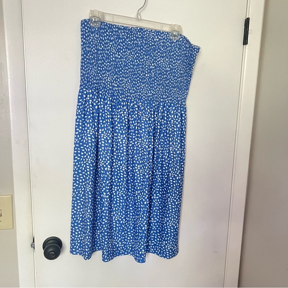 Blue Plus Size Summer Dress - Picture 3 of 7